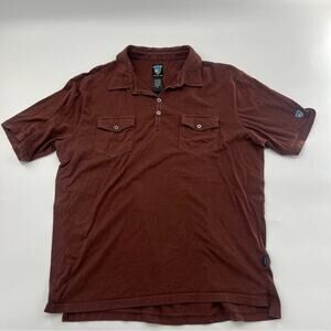 Kuhl Men’s Brown Polo Shirt Pockets